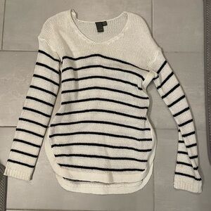 Striped knit sweater